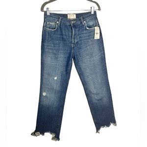 NWT We the Free Cropped Straight Leg Jeans
